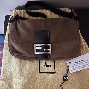 Fendi Suede Baguette NWOT